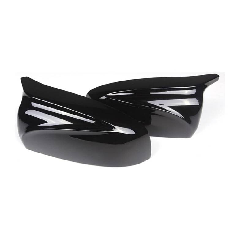 ZAPYVET Carbon Fiber ABS 2X Spiegelabdeckung X5 Autospiegelabdeckungen(Glossy Black) von ZAPYVET