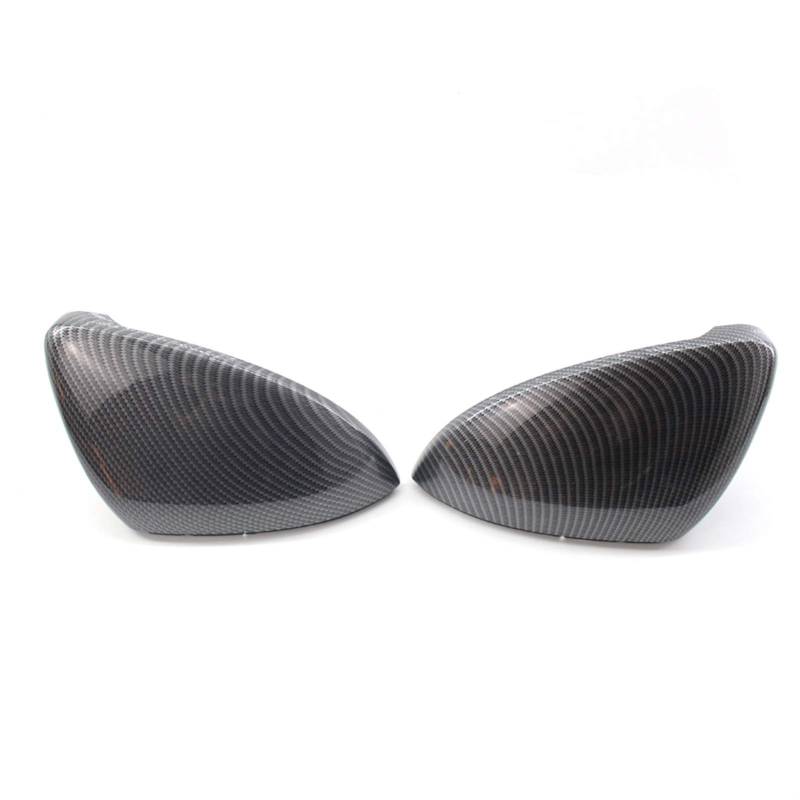 ZAPYVET Carbon Fiber Bright Black Side Rückspiegel Abdeckung, for VW, for Golf, GTI 7 Mk7 2014 2015 2016 2017 2018, for Touran, Autospiegelabdeckungen(Carbon Fiber) von ZAPYVET