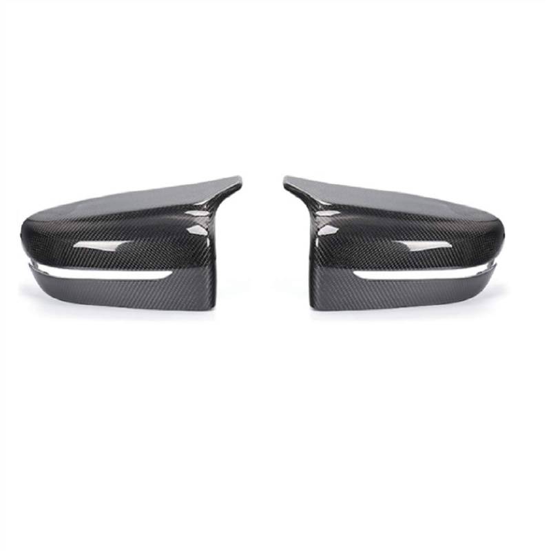 ZAPYVET EIN Paar Kohlefaser-Auto-Rückspiegelkappen-Abdeckungsverkleidung, for, 5 7er G30 G38 G11 G12 2017–2020, Auto-Styling-Zubehör Autospiegelabdeckungen(Carbon Grain Black) von ZAPYVET