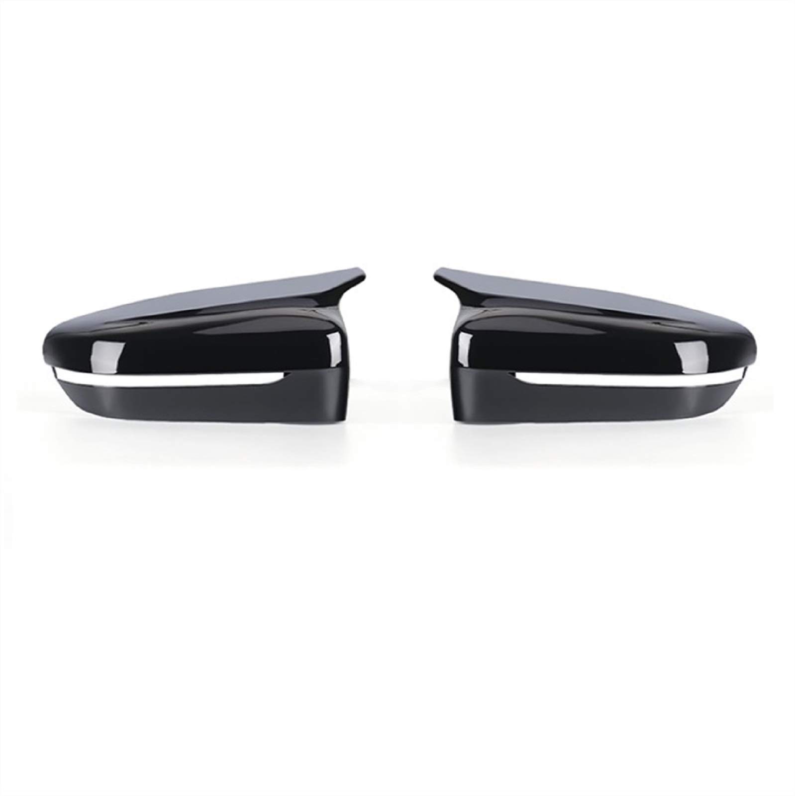 ZAPYVET EIN Paar Kohlefaser-Auto-Rückspiegelkappen-Abdeckungsverkleidung, for, 5 7er G30 G38 G11 G12 2017–2020, Auto-Styling-Zubehör Autospiegelabdeckungen(Glossy Black) von ZAPYVET