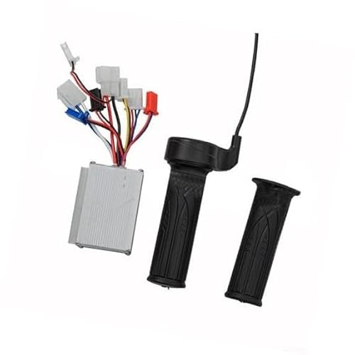 ZAPYVET Ebike-Bürstenregler-Gasgriff-Set mit rutschfestem Griff, for Wärmeableitungsplatine von Elektrorollern, einfach zu installierende Ersatzteile for Roller (24 V, 250 W) Elektroroller-Controller( von ZAPYVET