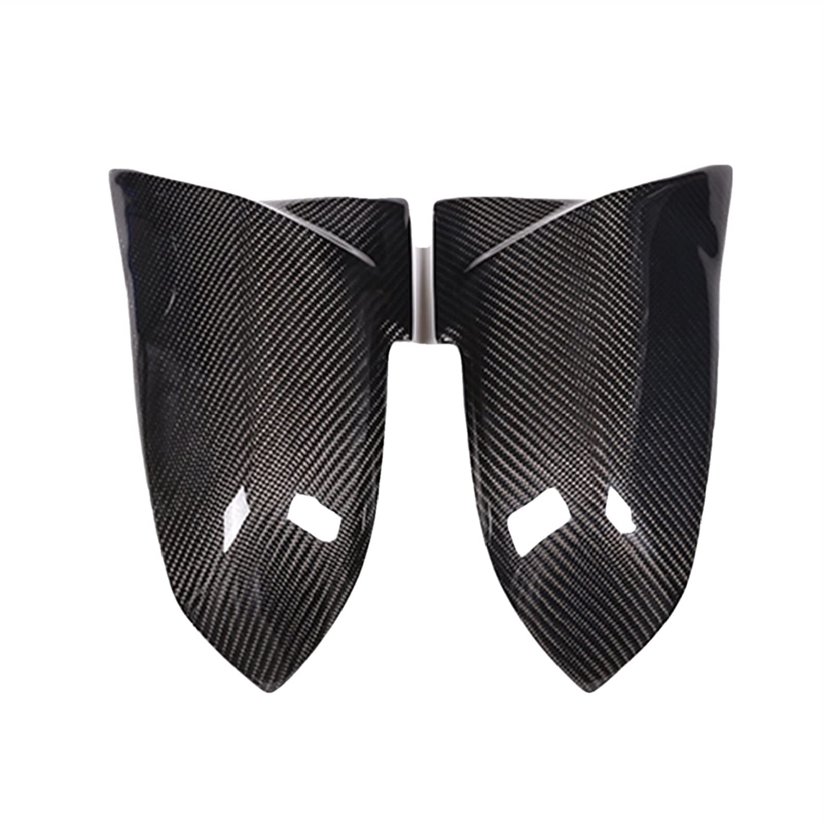 ZAPYVET Echte Kohlefaser-Seitenrückspiegel-Abdeckungsverkleidung, for, 2 3 GT 4 5 Series X3 X4 X5 X6 F45 F30 F10 F25 F26 F15 F16 2012–2018 Autospiegelabdeckungen(Style 1) von ZAPYVET