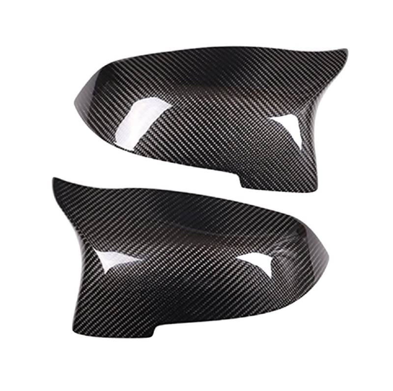 ZAPYVET Echte Kohlefaser-Seitenrückspiegel-Abdeckungsverkleidung, for, 2 3 GT 4 5 Series X3 X4 X5 X6 F45 F30 F10 F25 F26 F15 F16 2012–2018 Autospiegelabdeckungen(Style 2) von ZAPYVET