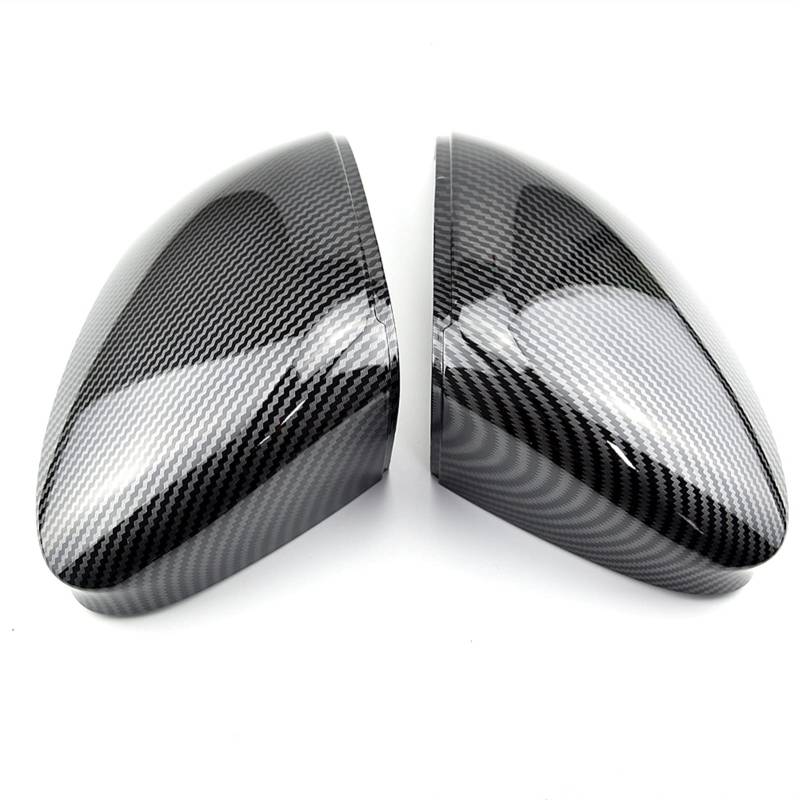 ZAPYVET Hellschwarzes Rückfahrgehäuse, for VW, for Golf 8 MK8 VIII 2020 2021, Spiegelabdeckkappe mit Spurhalteassistent, Auto-Außengehäuse Autospiegelabdeckungen(No Side Assist 1) von ZAPYVET