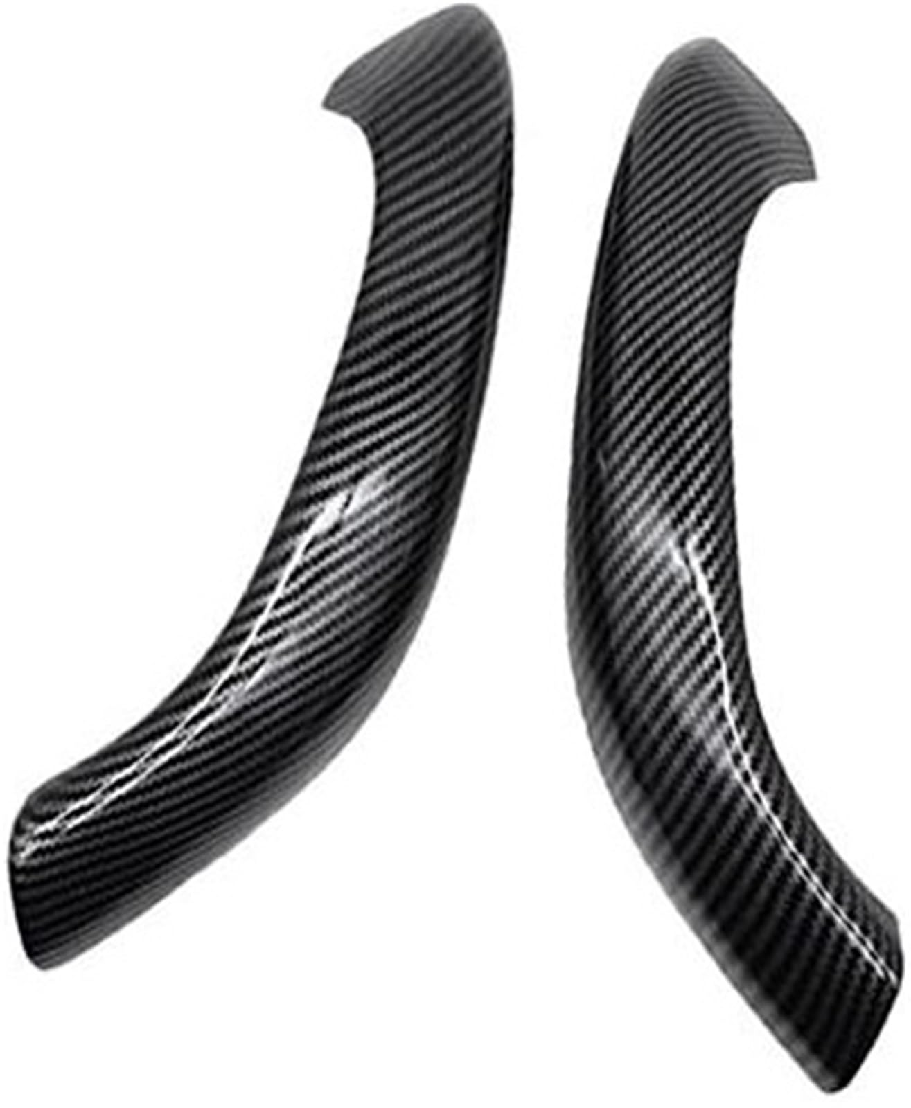 ZAPYVET Innentür-Zuggriff, Kohlefaser-Außenverkleidung, Ersatz for, X1 X2 F48 F49 F39 Auto-Innentürgriff(Black 2pcs) von ZAPYVET