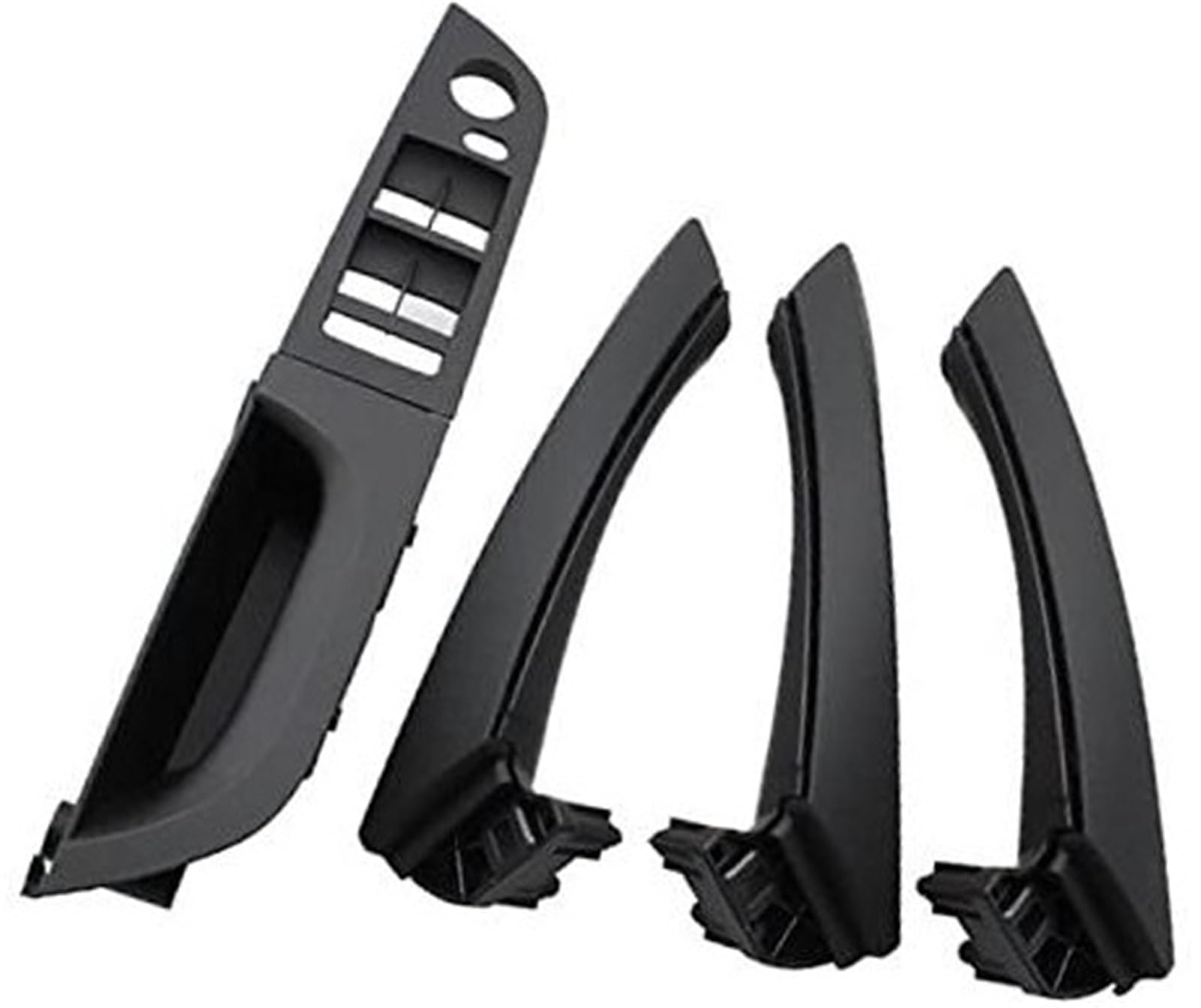 ZAPYVET LHD Linke Fahrertür-Armlehne, Innentür-Zuggriff, kompletter Satz Ersatz, for, 3er-Serie E90 E91 2004–2012 Auto-Innentürgriff(Black A1 Black) von ZAPYVET
