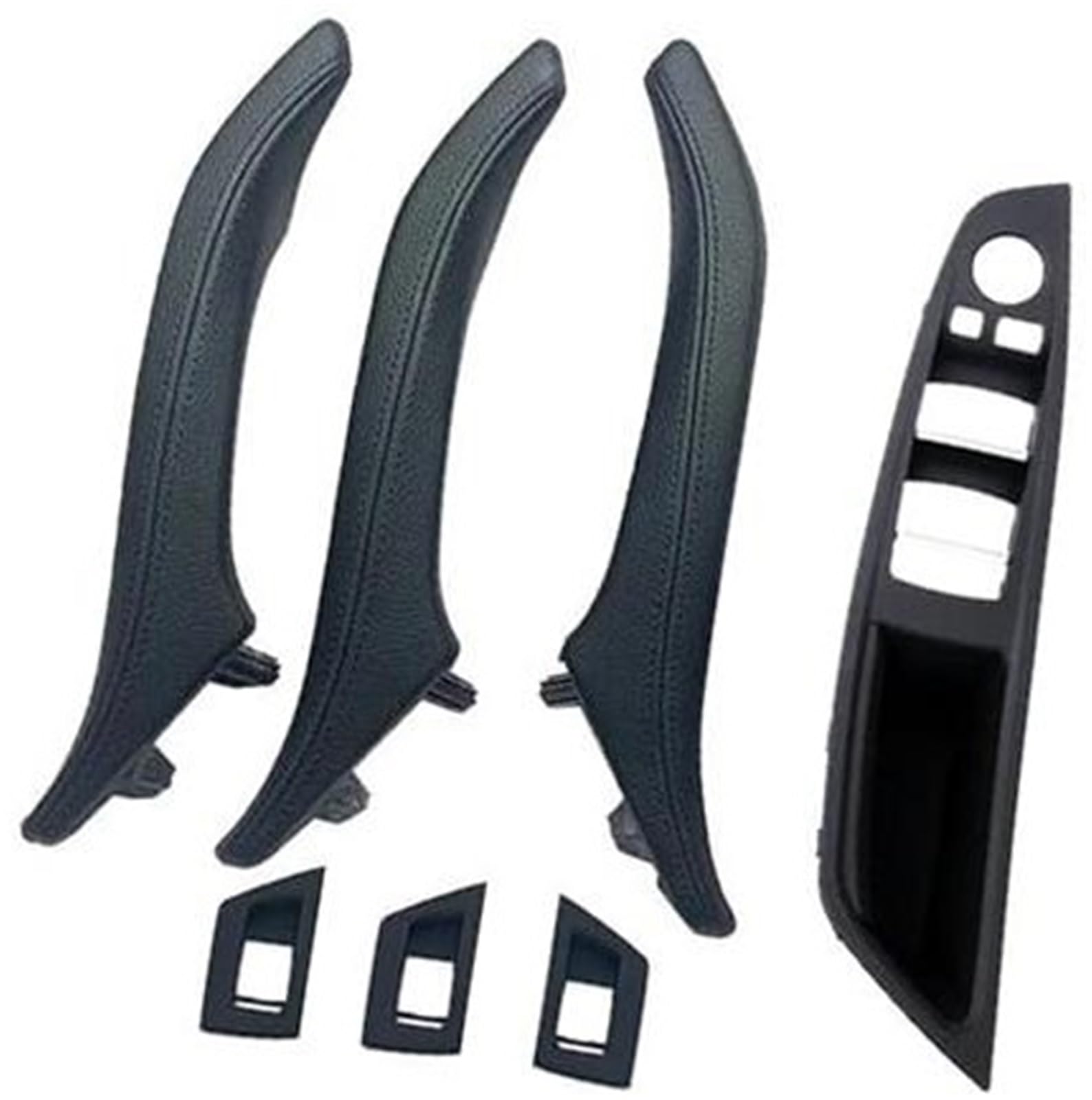 ZAPYVET LHD RHD Innentürgriff-Set, for, 5er F10 F11 F18 520 523 525 528 530 535 2010 2011–2017 51417225873 51417359283 Auto-Innentürgriff(Black RHD Black Set) von ZAPYVET