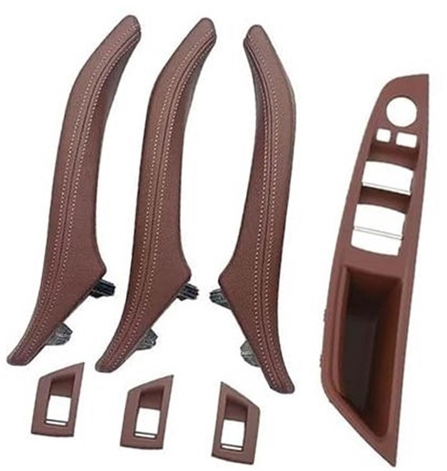 ZAPYVET LHD RHD Innentürgriff-Set, for, 5er F10 F11 F18 520 523 525 528 530 535 2010 2011–2017 51417225873 51417359283 Auto-Innentürgriff(Black RHD Red Brown Set) von ZAPYVET