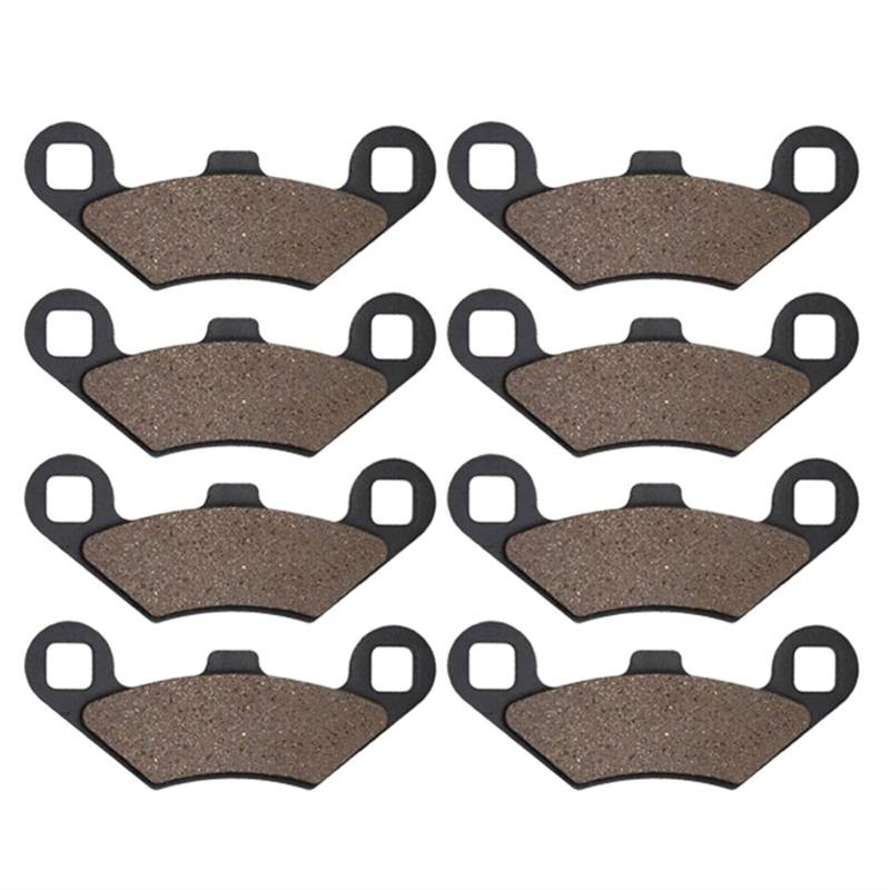 ZAPYVET Motorrad-Bremsbeläge vorne und hinten, for Polaris, 300 Big Boss 300 6x6 1994(4 Front Pairs) von ZAPYVET
