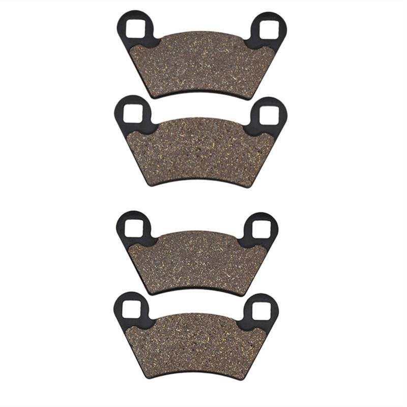 ZAPYVET Motorrad-Bremsbeläge vorne und hinten, for Polaris, 500 Ranger 500 4x4 EFi 2006 2007 2011 2012 2013(2pairs) von ZAPYVET
