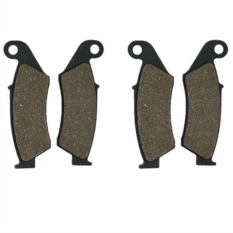 ZAPYVET Motorrad-Bremsbeläge vorne und hinten, for TRX450 TRX 450 TRX450R TRX450ER 2004 2005 2006 2007 2008 2009 2010-2014(2 Pairs Front) von ZAPYVET