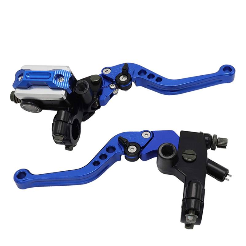 ZAPYVET Motorrad-Hydraulikkupplungs-Pump-Bremshebel-Hydraulikzylinder 7/8" 22-mm-Kolben, for Yamaha Motorrad-Handbremse(Blue) von ZAPYVET