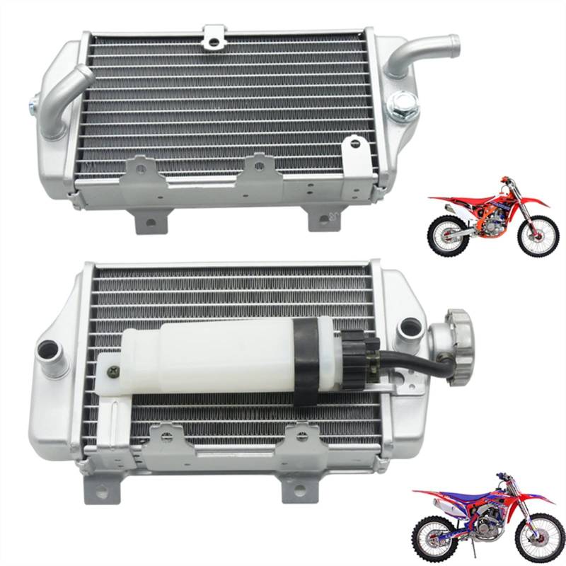 ZAPYVET Motorradtank Kühler Wasserbehälter, for BOSUER M6 J1 wassergekühlt CB300cc Cross Country Motorrad-Wasserkühler(A Set of) von ZAPYVET