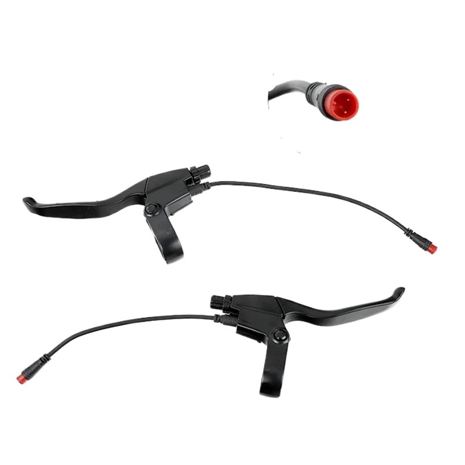 ZAPYVET Neuer Elektroroller-Cut-Off-Bremshebel, for KUGOO, M4 PRO, Tretroller-E-Bike-Griff aus Aluminiumlegierung, Ersatzgriff Handbremse für Elektroroller(A Black 1 Pair Widen) von ZAPYVET