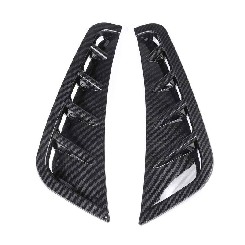 ZAPYVET Paar Canard Spoiler Splitter Frontstoßstange Seitenverkleidung, for Mercedes, C Klasse W205 C63 C180 C200 C260 C300 C180L C200L 2019+ Autospoilerverkleidung(CarbonLook) von ZAPYVET