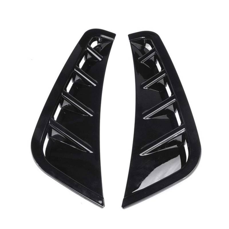 ZAPYVET Paar Canard Spoiler Splitter Frontstoßstange Seitenverkleidung, for Mercedes, C Klasse W205 C63 C180 C200 C260 C300 C180L C200L 2019+ Autospoilerverkleidung(GlossBlack) von ZAPYVET