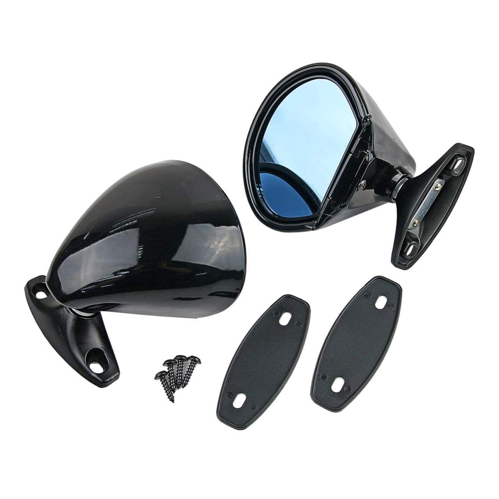 ZAPYVET Paar Schwarze Universal-Retro-Autospiegel, Rückspiegel, Seitentür-Außenspiegel, Auto-Rückspiegel, for, for, for Ford, Autospiegelabdeckungen ZAPYVET Paar Schwarze Universal-Retro-Autospiegel, Rückspiegel, Seitentür-Außenspiegel, Auto-Rückspiegel, for, for, for Ford, Autospiegelabdeckungen von ZAPYVET