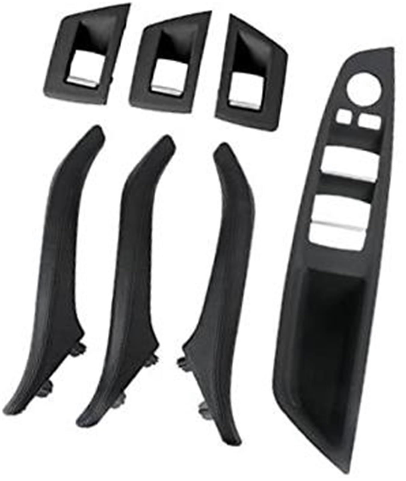 ZAPYVET RHD LHD Auto Links rechts Innentür-Ledergriff-Montagesätze, for, 5er F10 F11 2010–2017 Auto-Innentürgriff(Grey) von ZAPYVET