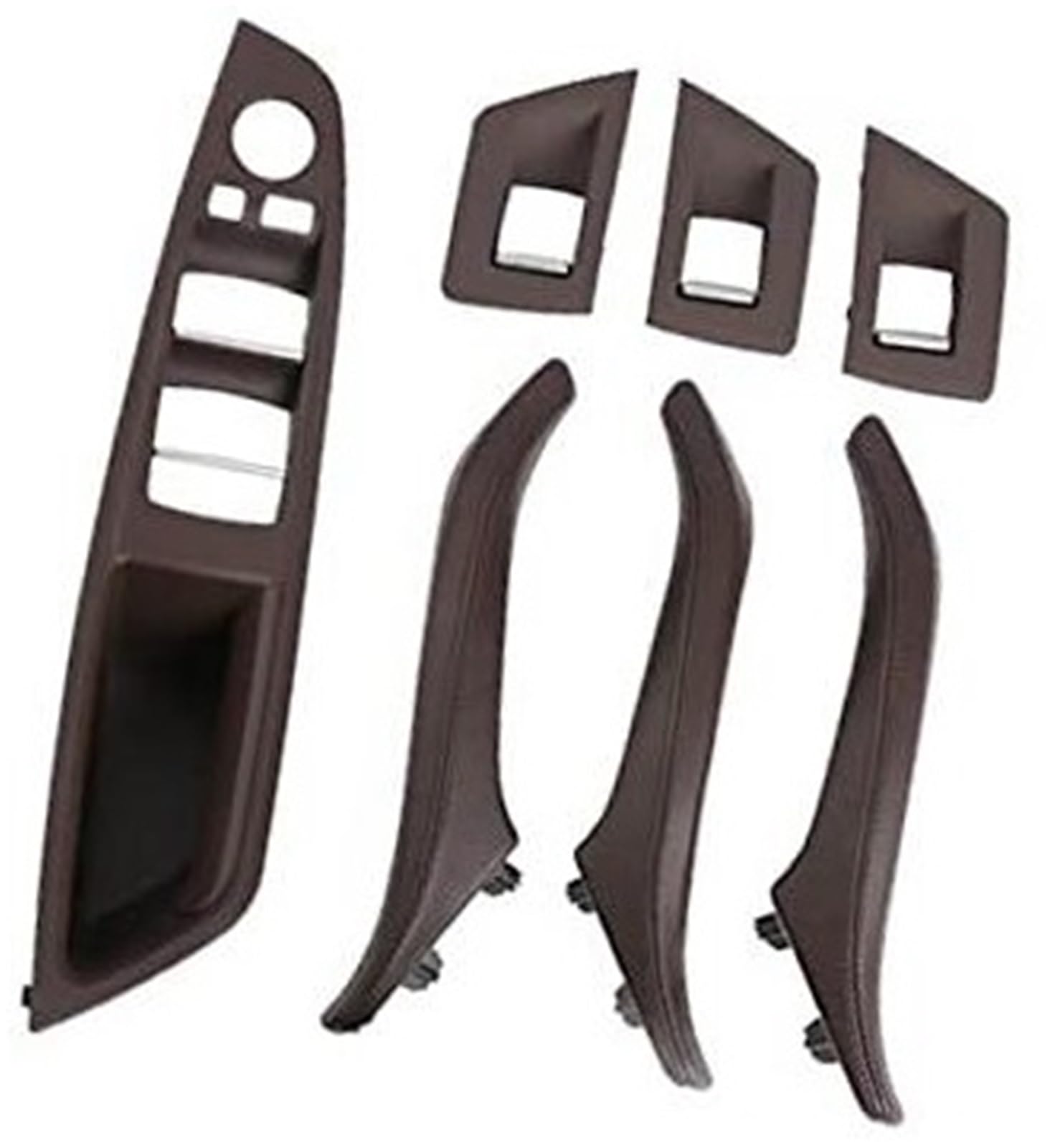 ZAPYVET RHD LHD Auto Links rechts Innentür-Ledergriff-Montagesätze, for, 5er F10 F11 2010–2017 Auto-Innentürgriff(Moka) von ZAPYVET
