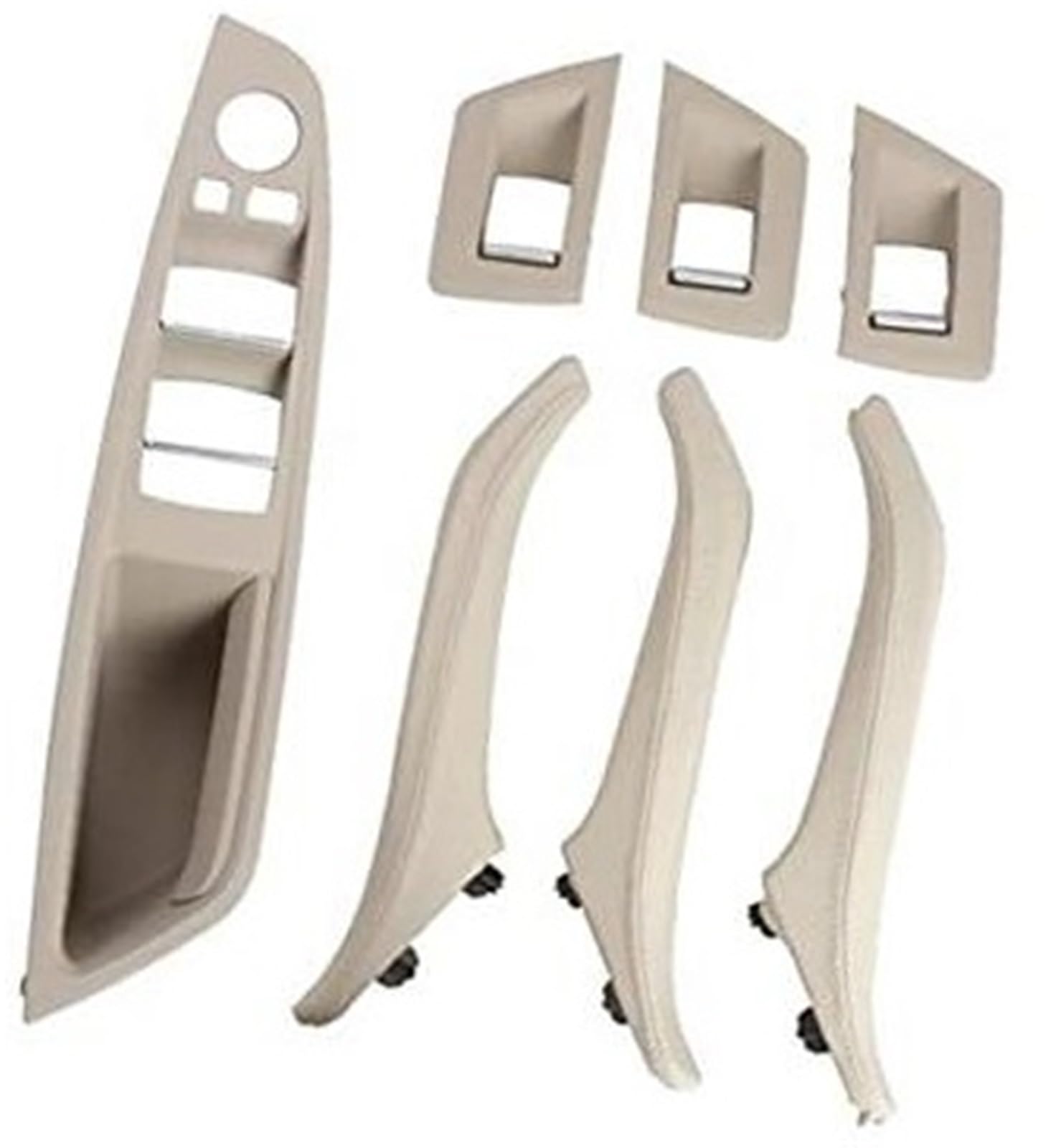 ZAPYVET RHD LHD Auto Links rechts Innentür-Ledergriff-Montagesätze, for, 5er F10 F11 2010–2017 Auto-Innentürgriff(Oyster) von ZAPYVET
