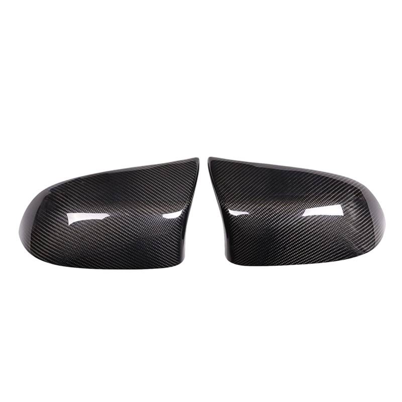 ZAPYVET Real Carbon Fiber Side Rückspiegel Abdeckung Trim, for, X3 X4 X5 X6 F25 F26 F15 F16 2013-2018 Auto Zubehör Autospiegelabdeckungen von ZAPYVET
