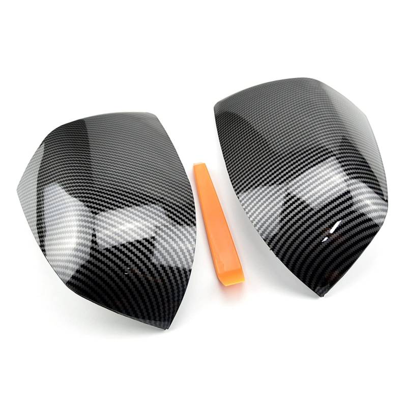 ZAPYVET Rearview Mirror Cap Wing Side Mirror Cover, for Ford, for Focus, MK2 2005 2006 2007 Autospiegelabdeckungen(No Light-2) von ZAPYVET