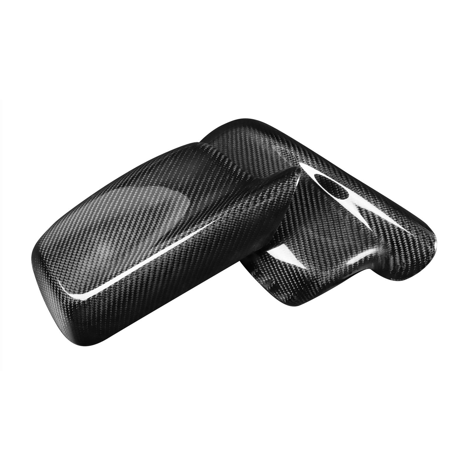 ZAPYVET Rückspiegelabdeckung aus echter Kohlefaser, for, E65 E66 2004-2008 E46 Coupé 2004 Seitentürspiegelkappen Schale Autozubehör Autospiegelabdeckungen(Replacement Style) von ZAPYVET
