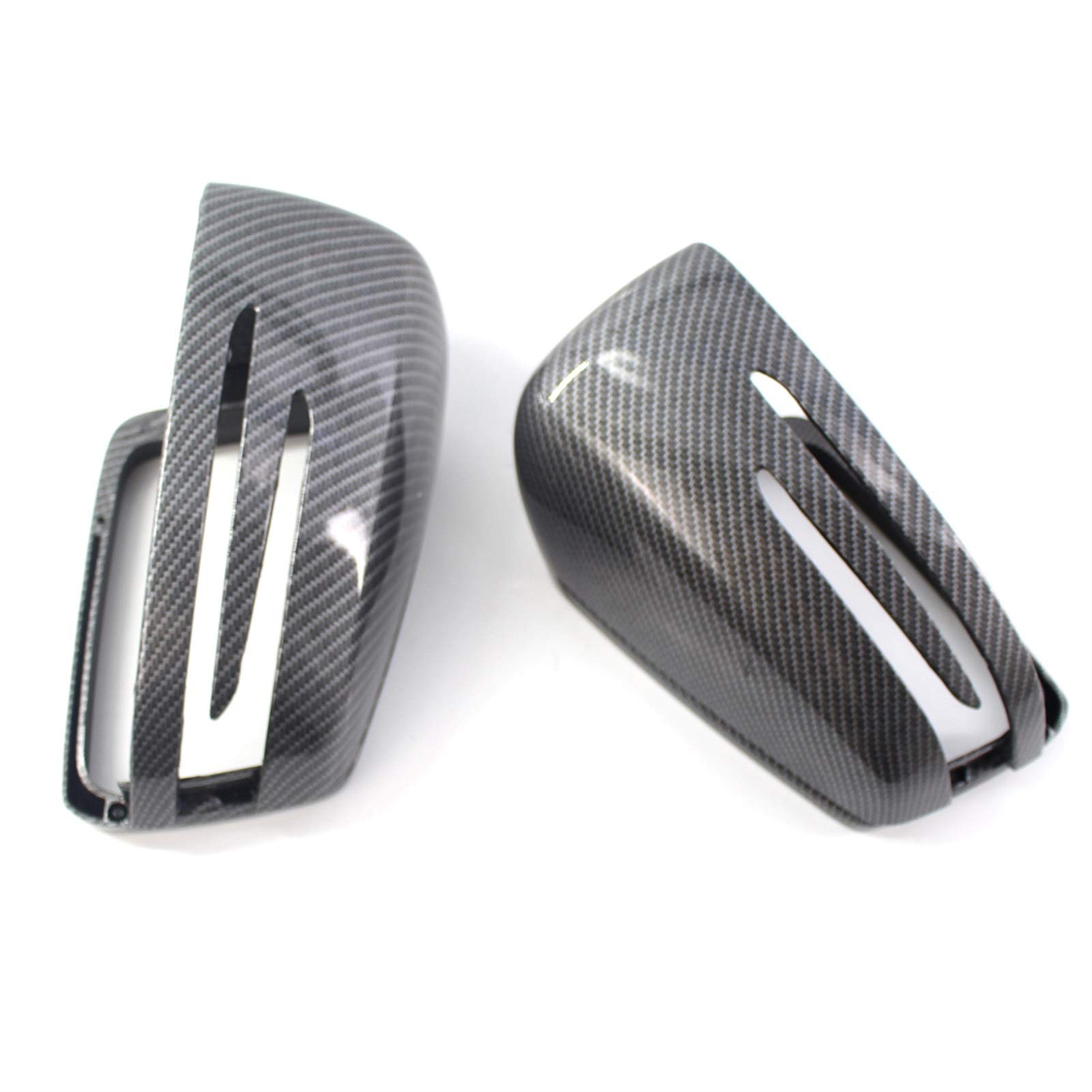 ZAPYVET Rückspiegelabdeckungen, for, W204 E W212 W176 W246 CLS C218 GLA X156 ABS Carbonfaser Schwarz glänzend Autospiegelabdeckungen(Carbon Fiber) von ZAPYVET