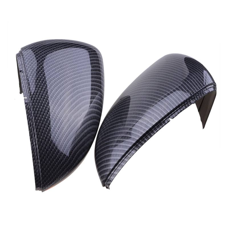ZAPYVET Rückspiegelkappe mit Kohlefasermuster, Seitenspiegelabdeckung, Ersatz for Autozubehör, for VW, for Golf, 7 GTI MK7 2014-2018 Autospiegelabdeckungen von ZAPYVET