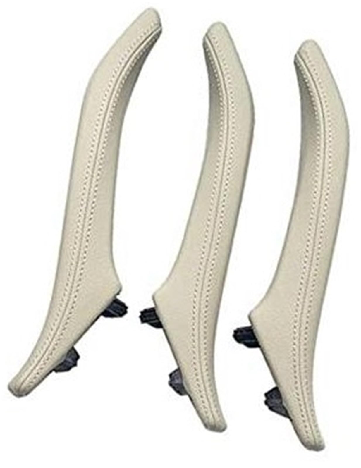 ZAPYVET Satz linker und rechter Innenraum-Beifahrertürgriff aus Leder, for, 5er-Reihe F10 F11 F18 520i 523i 525i 528i 535i Auto-Innentürgriff(Oyster) von ZAPYVET