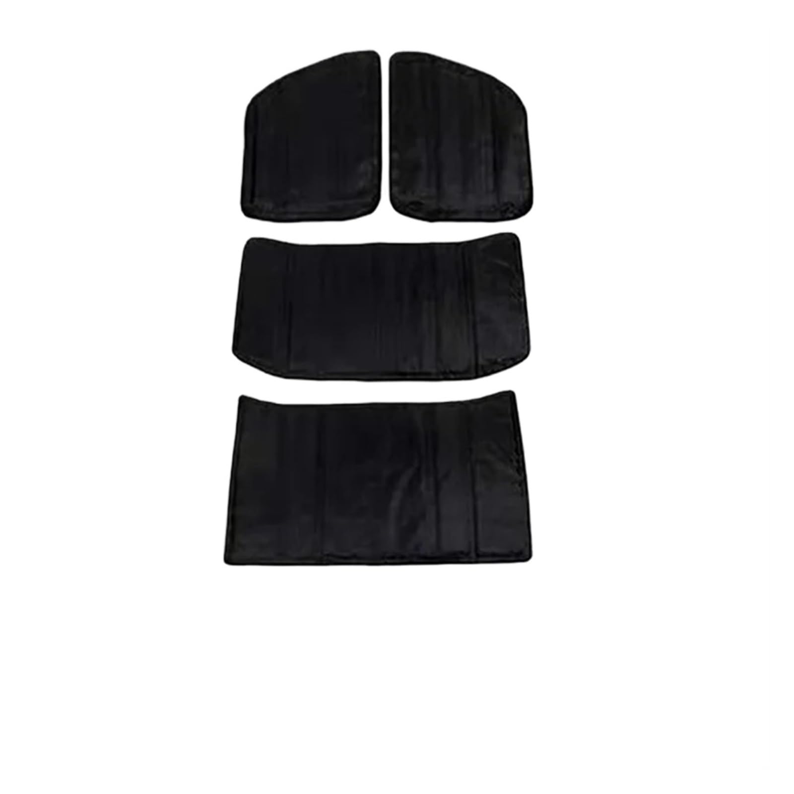 ZAPYVET Schalldämmendes Pad, for Jeep, for Wrangler JK 12–17, JL 18–21, 2/4-Türer, Hardtop, Heckscheibe, Decke, Dach, Wärmedämmung aus Baumwolle Motor-Hitzeschutzmatte(4PCS JL 4-Door) von ZAPYVET