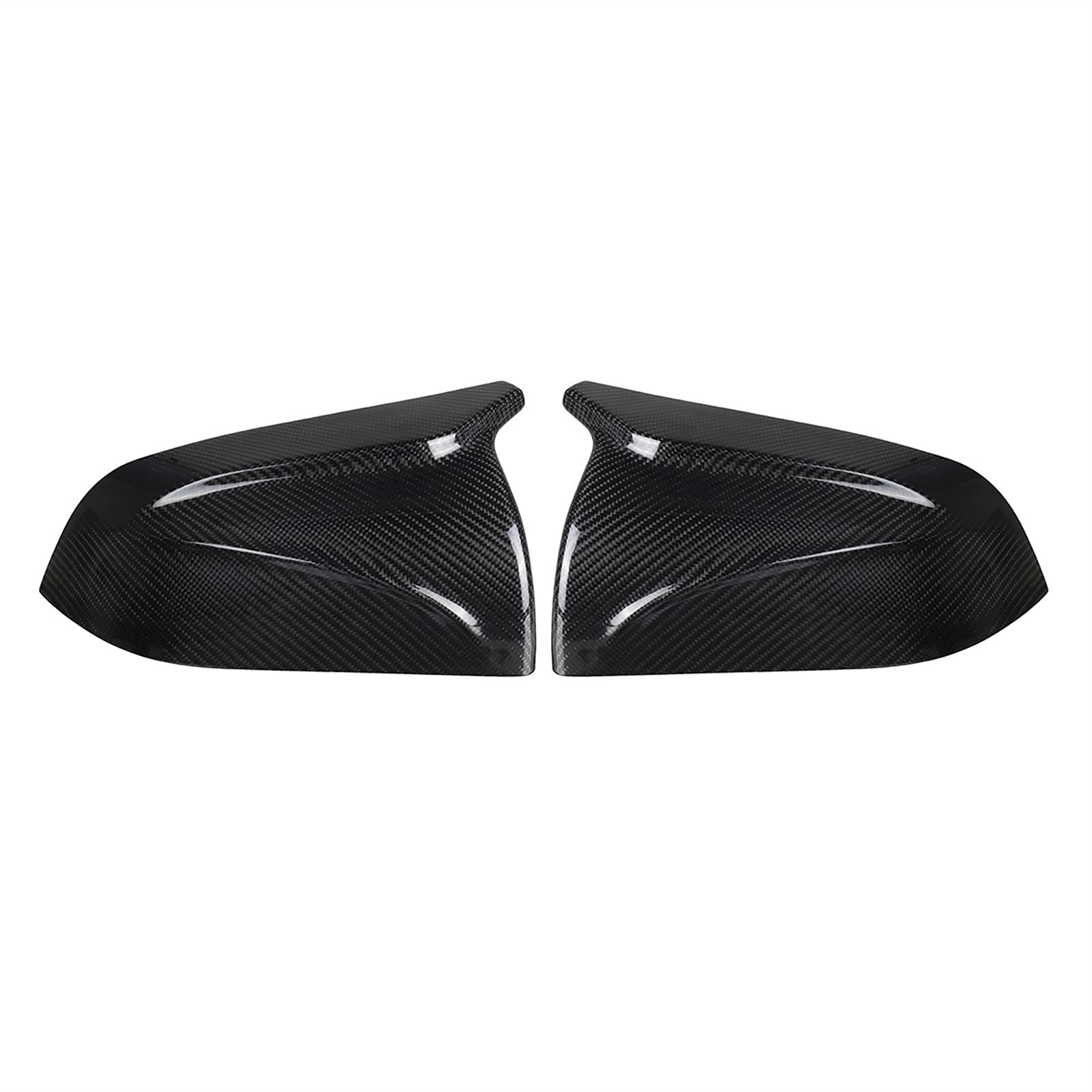 ZAPYVET Schwarze echte Kohlefaser, 2 x Auto-Rückspiegel-Abdeckkappe, Ersatz-Rückspiegelabdeckung, for Tesla, Modell 3 2017 2018 2019 2020 Autospiegelabdeckungen(Real Carbon Fiber) von ZAPYVET