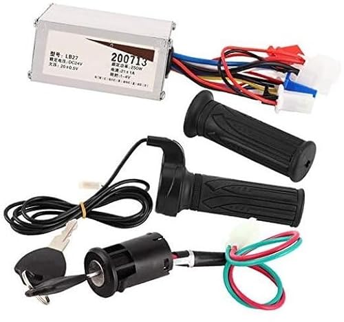 ZAPYVET Scooter-Controller-Set, DC 24 V 250 W Motordrehzahlregler mit Gasdrehgriff, for Elektrofahrräder Elektroroller-Controller von ZAPYVET