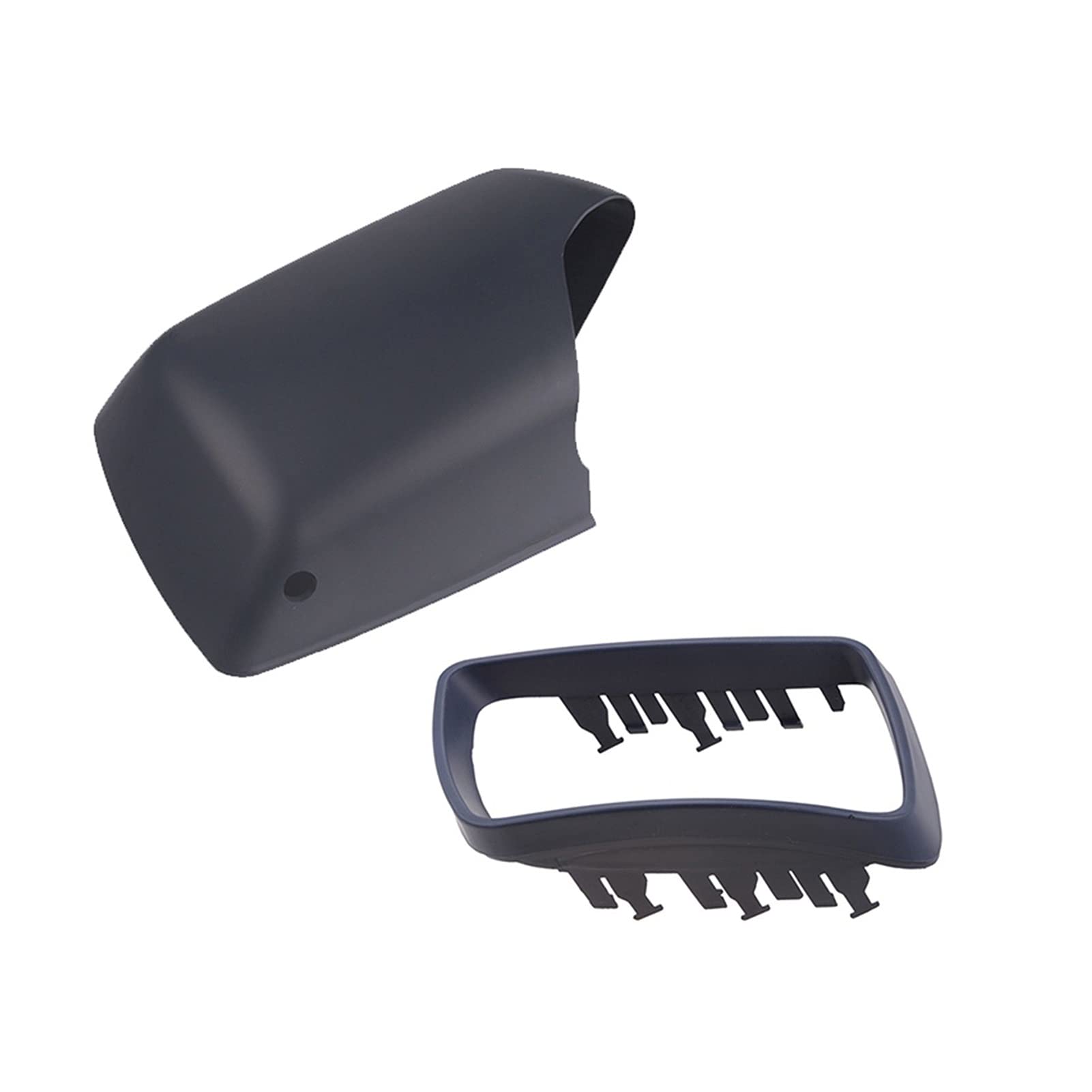 ZAPYVET Seitenspiegelabdeckung mit Rahmen, Mattschwarz, Rückspiegelkappen, Autozubehör, Ersatz, for, E53 X5 2000-2006 Autospiegelabdeckungen(Type2Mirror CoverR) von ZAPYVET