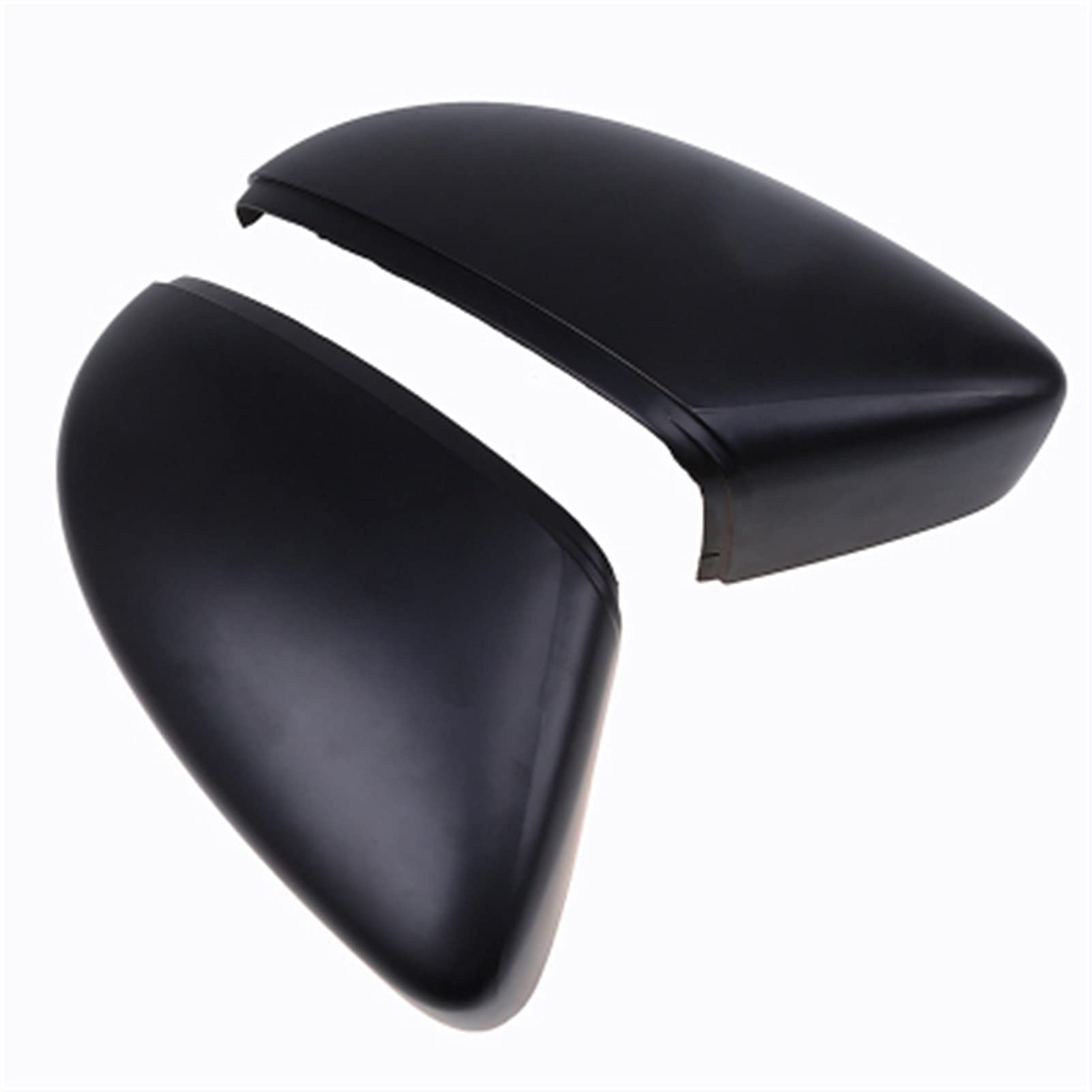 ZAPYVET Tür-Seitenspiegel-Abdeckung, Rückspiegel-Abdeckkappe, Rückspiegel, for VW, for Golf, GTI Rabbit 2010–2013, Mattschwarz Autospiegelabdeckungen(A Pair Matte Black) von ZAPYVET