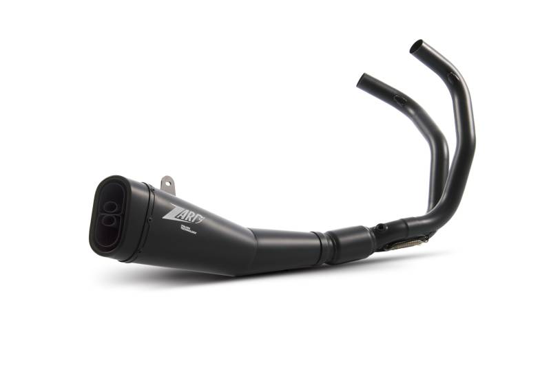 Sport Auspuff Komplettanlage +Kat ZARD Edelstahl BLACK Yamaha Tracer 7/GT Bj.2021-2023 EURO5 ABE von ZARD