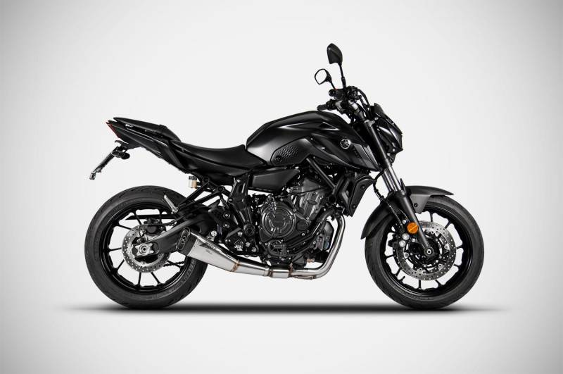 Sport Auspuff Komplettanlage +Kat ZARD Edelstahl Yamaha MT-07 / Tracer 700 Bj. 2017-2020 EURO-4 +ABE von ZARD