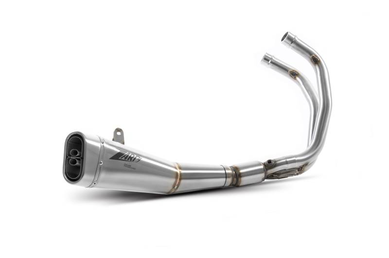 Sport Auspuff Komplettanlage +Kat ZARD Edelstahl Yamaha MT-07 Bj.2020-2023 EURO-5 eintragungsfrei von ZARD