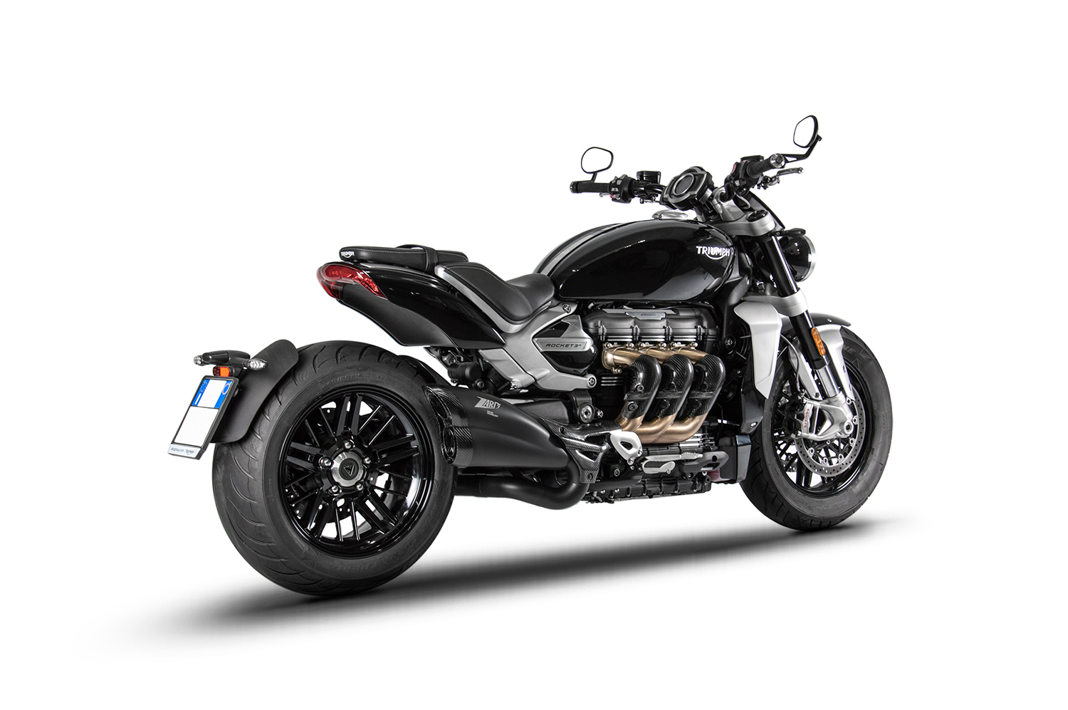 Sport Auspuff ZARD Slip-On BLACK Edition +Carbonkappe Triumph Rocket 3 Bj. 2020-2023 Typ:Y101 EURO-5 Sport Auspuff ZARD Slip-On BLACK Edition +Carbonkappe Triumph Rocket 3 Bj. 2020-2023 Typ:Y101 EURO-5 von ZARD