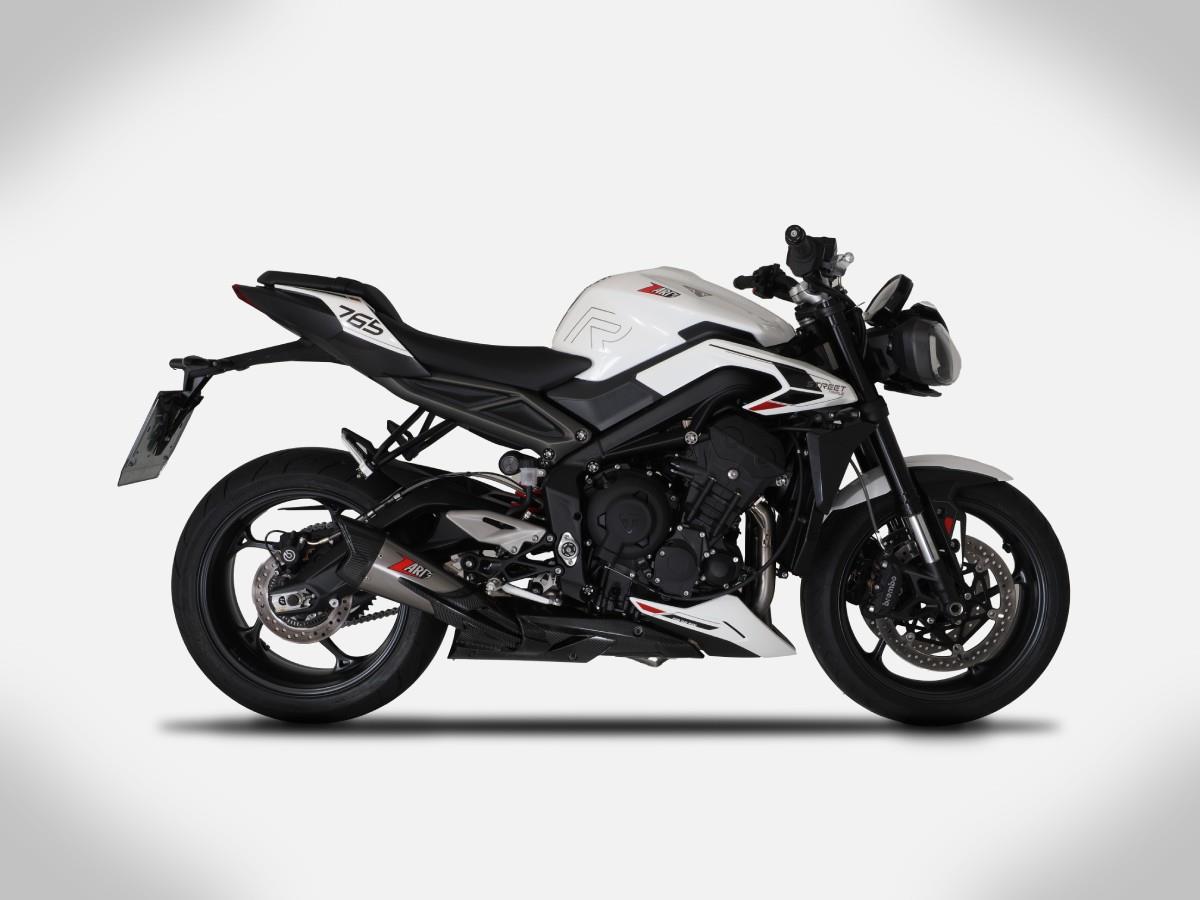 ZARD Edelstahl Sport Auspuff Komplettanlage Triumph Street Triple 765 R /RS /Moto2 Bj.2023 EURO5 ABE von ZARD