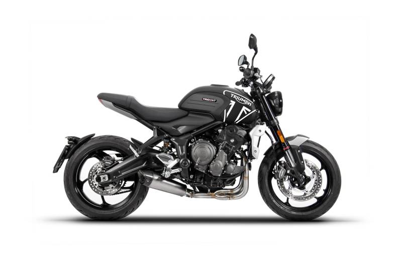 ZARD Sport Auspuff Komplettanlage Edelstahl Carbonkappe Triumph Trident 660 Bj.2021-2023 EURO-5 von ZARD