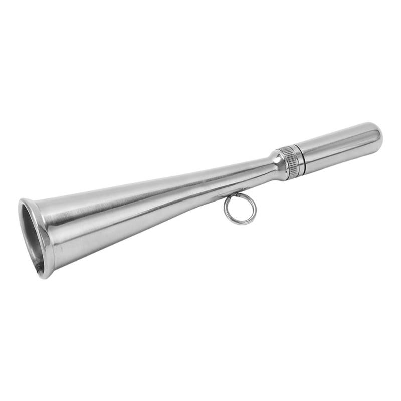 Handheld Foghorn Clear Sound Device Edelstahlkonstruktion mit Abnehmbarem Mundstück Ideal für Bootssicherheit und Einfache Tragbarkeit von ZASCHMOY