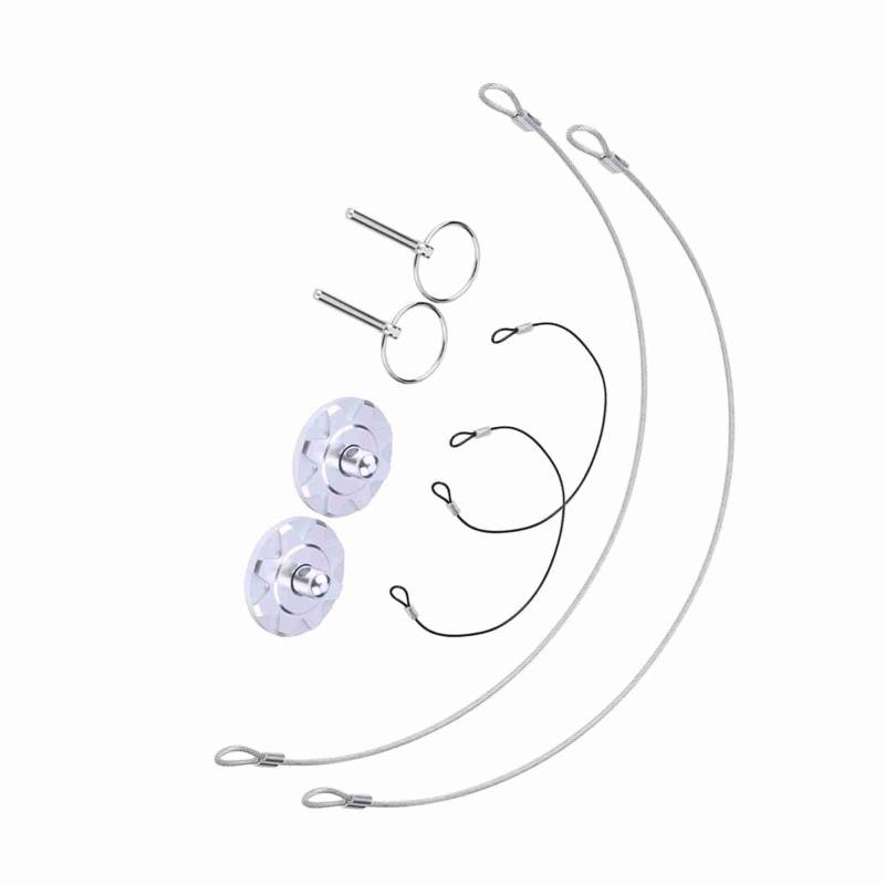 Hochleistungs-CNC Billet Hood Pin Lock-Set mit Rennspiegelfunktion Schwarzer Aluminium-Finish 2PCs für Verbesserte Fahrzeugsicherheit und -stil (SILVER) von ZASCHMOY