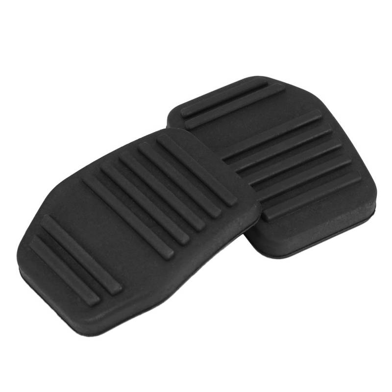 Kupplungs-Pedal-Pads Paar für MK6 MK7 2000-2014 Langlebiger Schwarzer Gummiabdeckung Einfache Installation Wetter-resistenter Langlebiger Ersatz von ZASCHMOY
