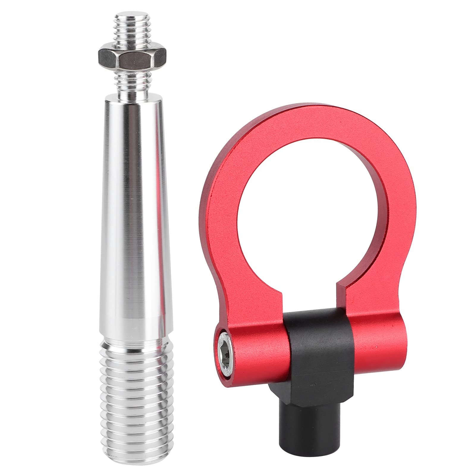 Langlebige Rennschlepp -Hakenschraube Am JDM -Style -Abschleppring für FX35 FX45 FX50 QX70 - RED -Metallkonstruktion mit Faltbarem Design (Rot) von ZASCHMOY