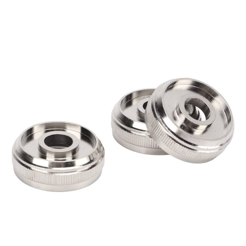 Langlebige Silber -Trompetenventilkappe Set Schraubkolben Ersatz Metall 3PCs Verbesserung der Wichtigsten Genauigkeit, die Leicht zu Speichern und Zur Reparatur von Musikinstrumenten zu Tragen zu von ZASCHMOY