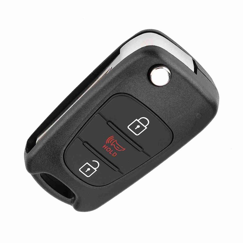 Langlebiger 3-Key FOB-Shell-Fall für Soul 2012 2013 mit Flip Key Cover-Design und Schutzmaterial von ZASCHMOY