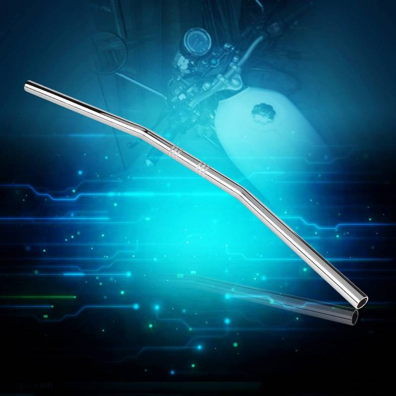 Retro Motorcycle Bend -Lenker 22 Mm Schwarz - Robustes Eisenmaterial 7/8 Zoll, Universelle Passform für die Meisten Motorräder, Einfache Installation Verleiht Ihrem Fahrrad Einen Hervorragenden von ZASCHMOY