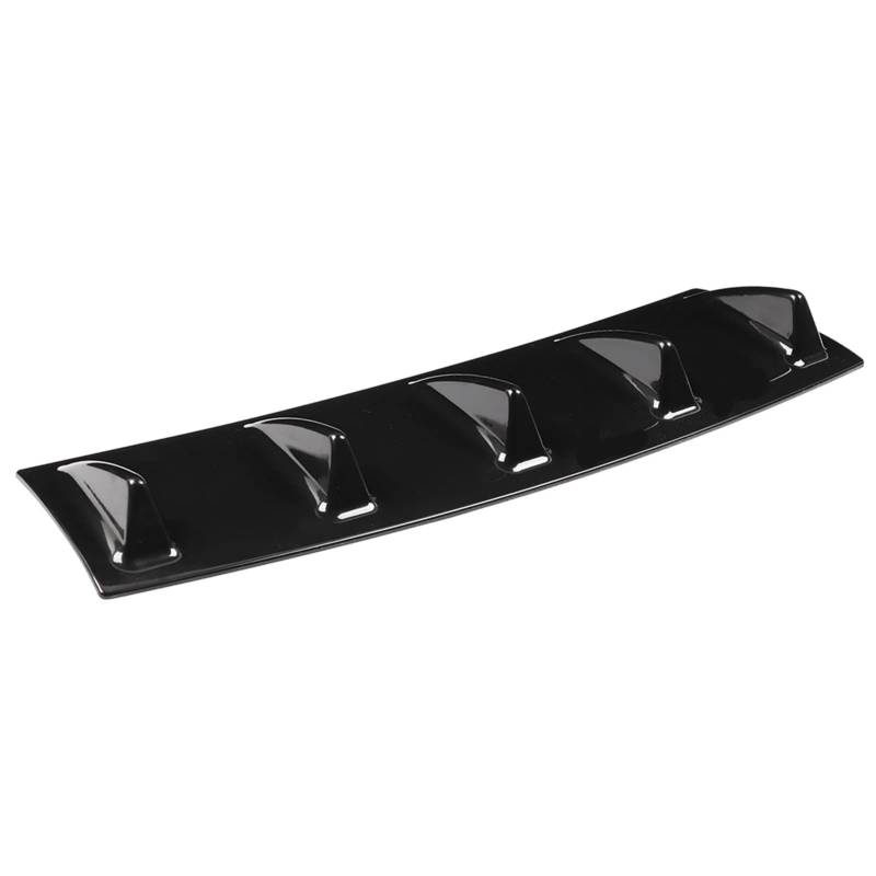 Universal Car Heck Stoßfänger Diffusor-Spoilerflügel mit Haifischflosse für Verbesserte Aerodynamische Leistung und Stil-ABS-Material -geschütztes Wetterfest mit Doppelseitiger Seite (Mittel) von ZASCHMOY