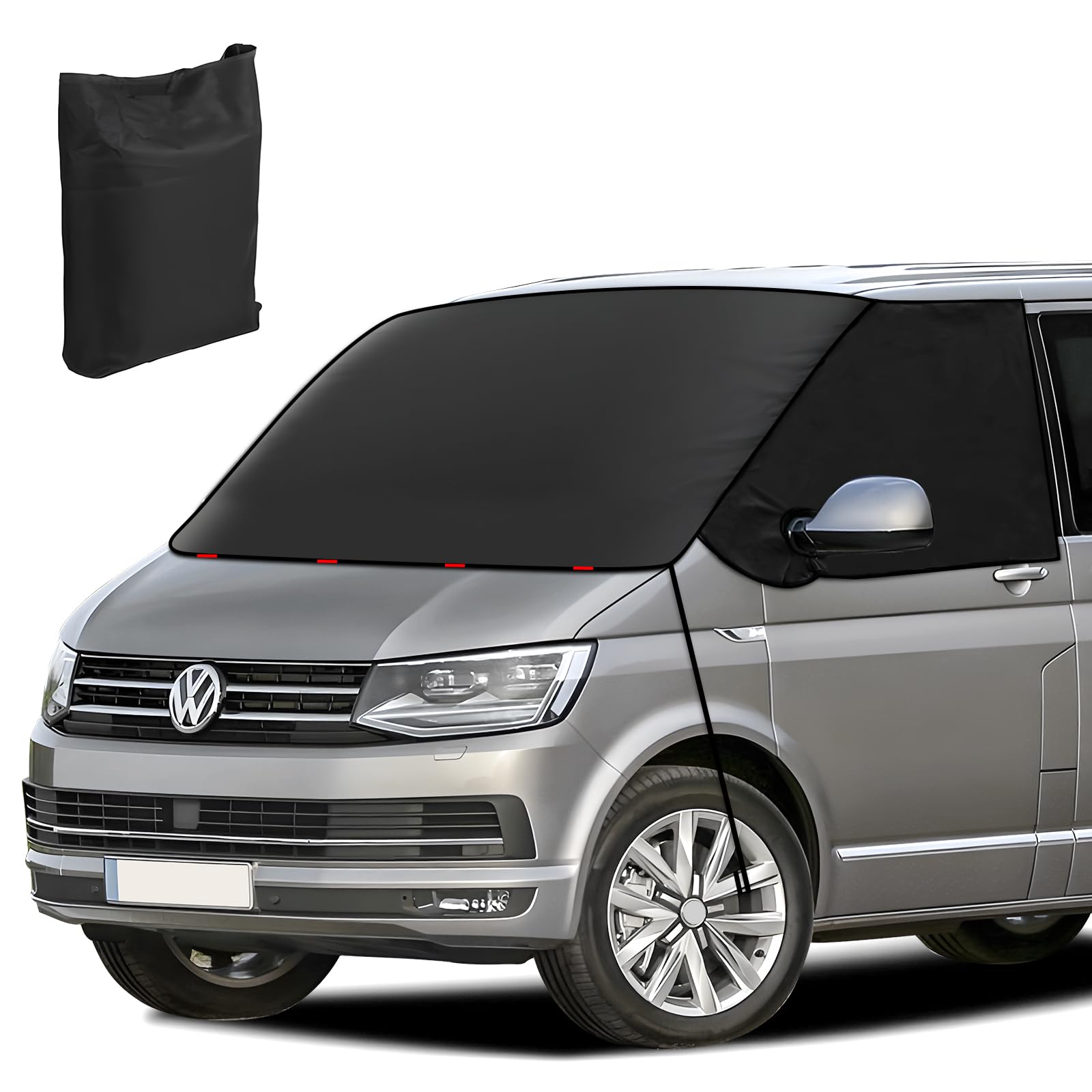 ZATOOTO Auto Windschutzscheiben Abdeckung für VW T5 T6, 600D Oxford Wasserdicht Frontscheibe Sonnenschutz, Wetterfest Frontscheibenabdeckung, Blackout Anti-UV/Frost/Ice/Staub Wrap Cover ZATOOTO Auto Windschutzscheiben Abdeckung für VW T5 T6, 600D Oxford Wasserdicht Frontscheibe Sonnenschutz, Wetterfest Frontscheibenabdeckung, Blackout Anti-UV/Frost/Ice/Staub Wrap Cover von ZATOOTO